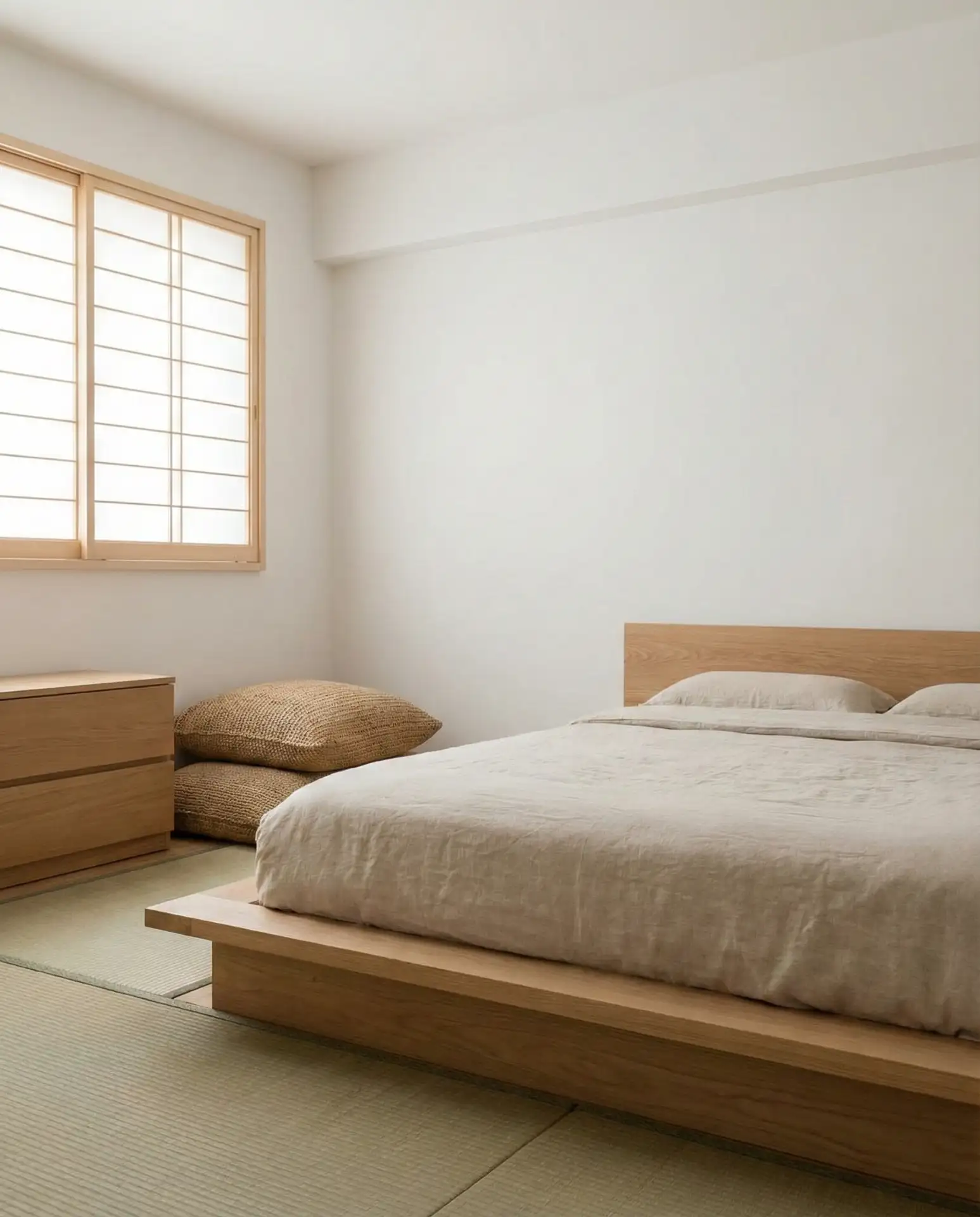 Low Platform Bed with Floor-Level Living 2