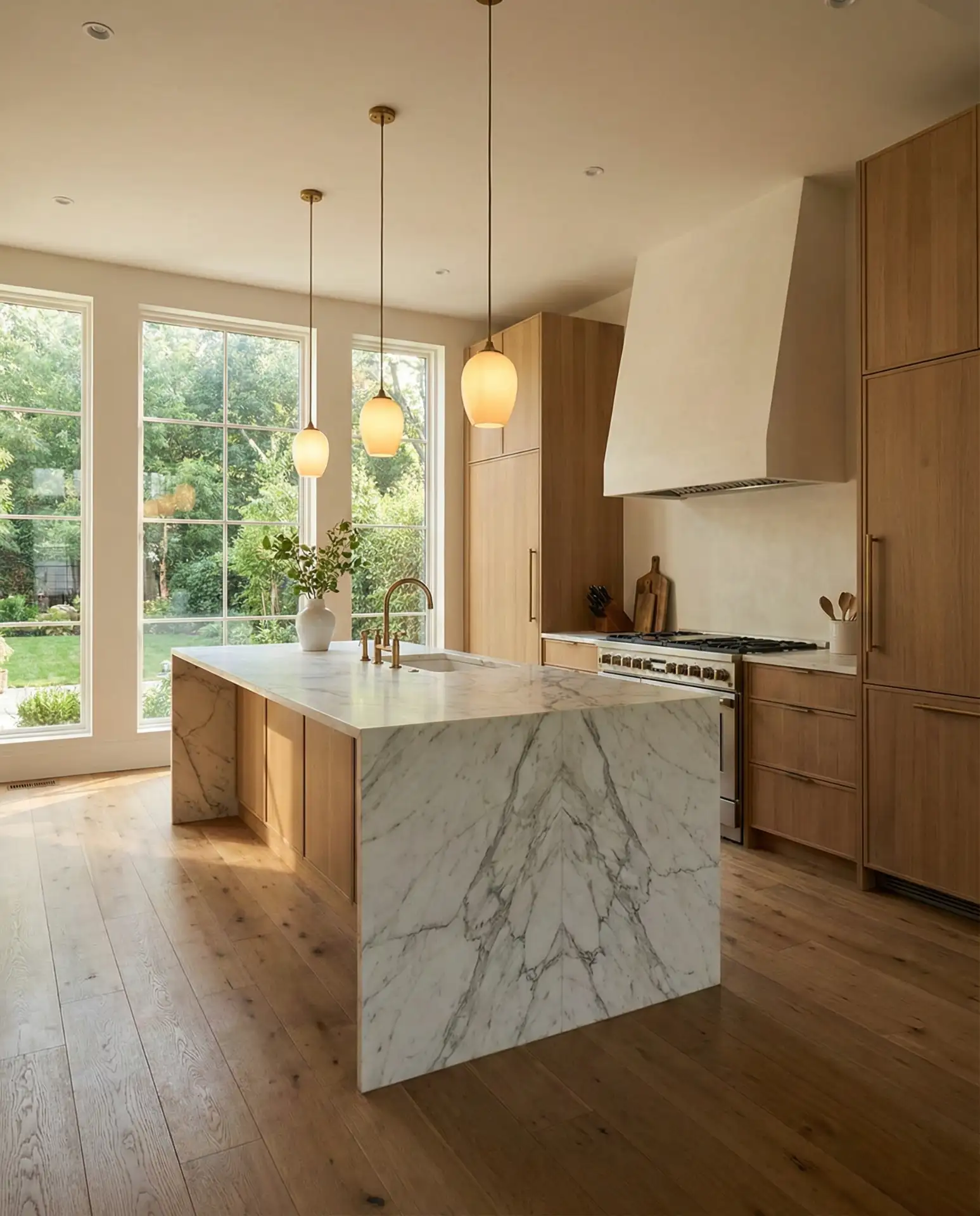 Luxury Open Kitchen Plans with Island Seating 2