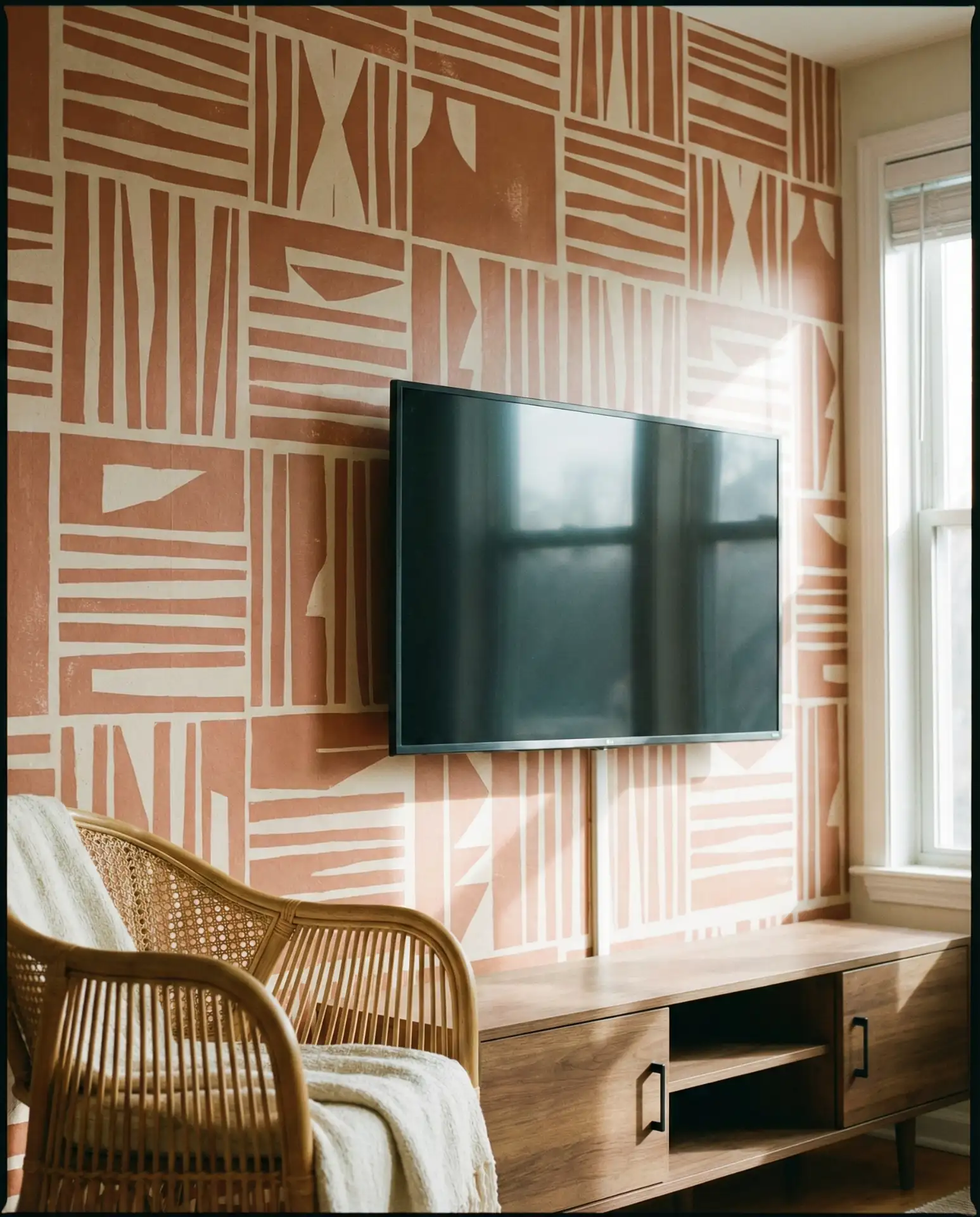 Luxury TV Display Wall with Art Gallery Feel 1