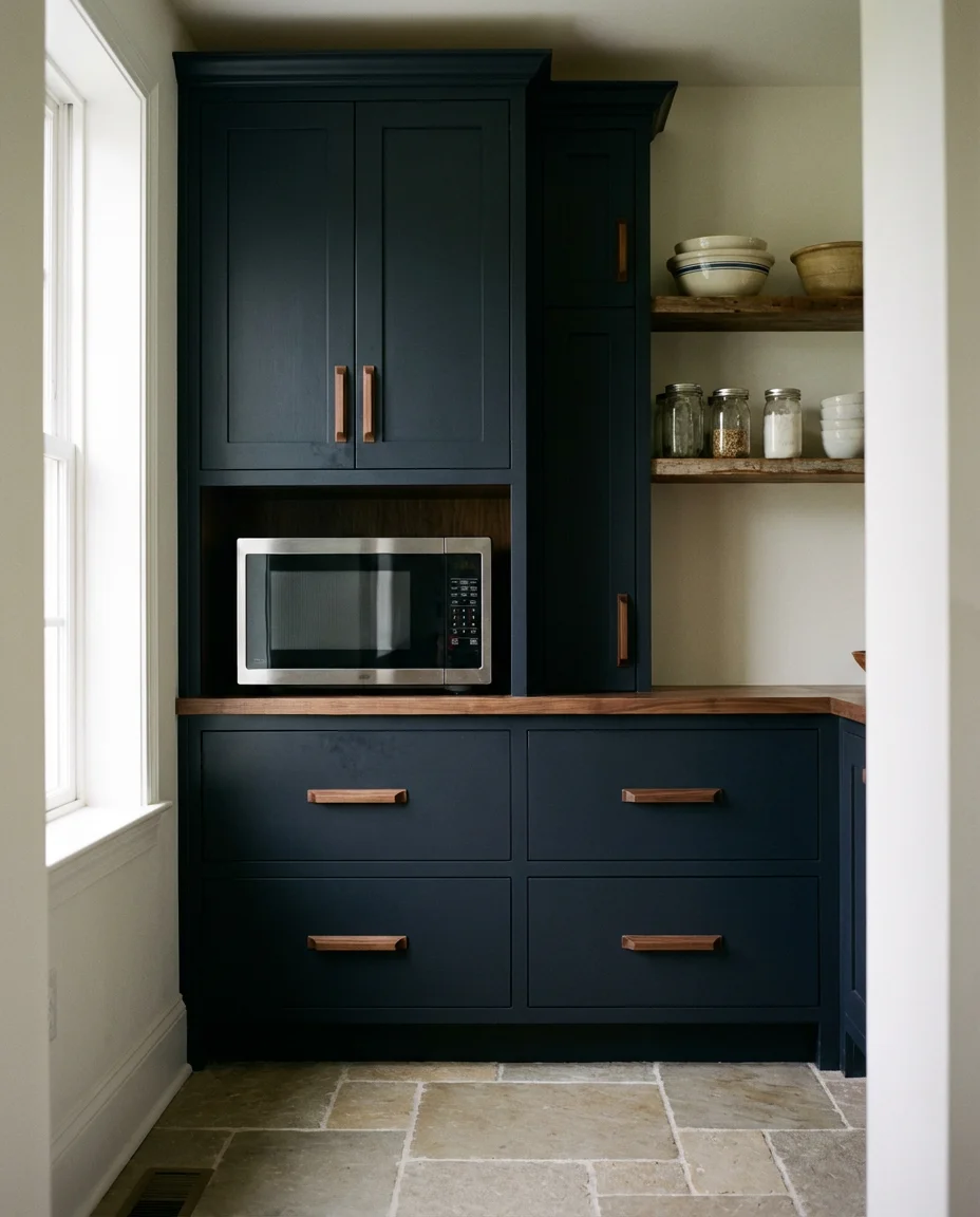 Microwave-in Pantry Cabinet Design 2