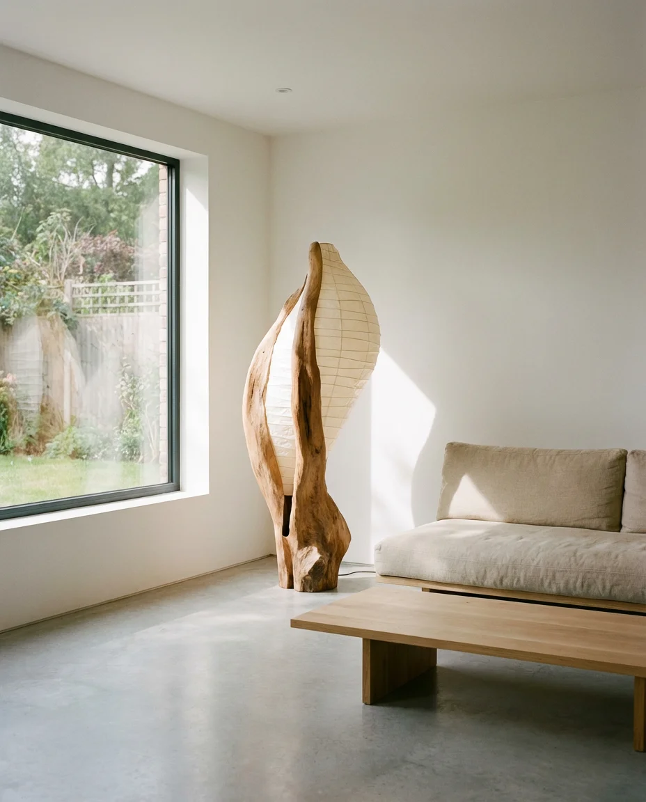 Minimal Living Room with One Statement Piece 1