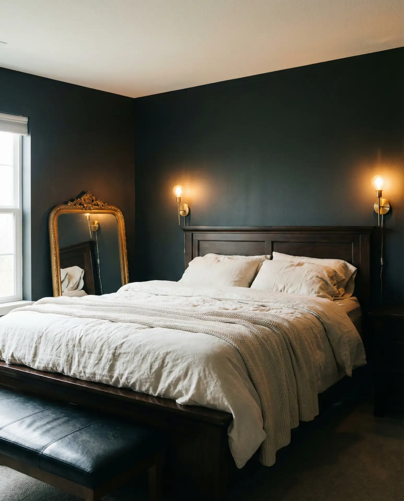 Moody Charcoal with Brass Accents 1