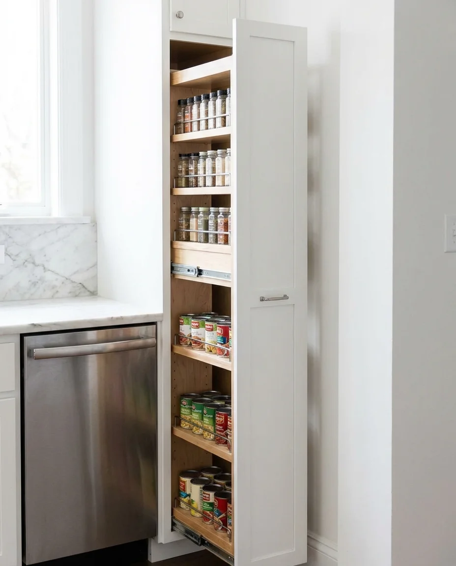 Narrow Pantry Cabinet for Tight Spaces 1