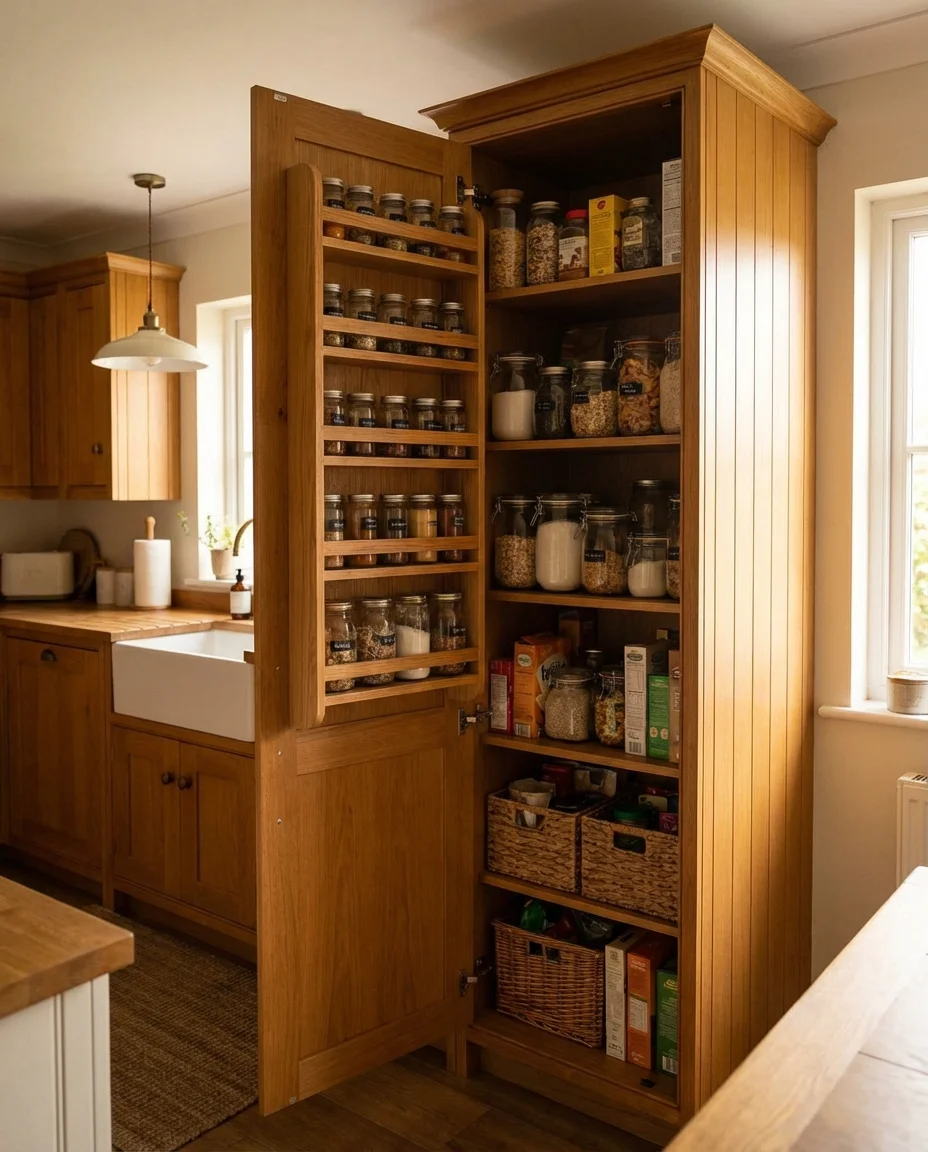 Narrow Pantry Cabinet for Tight Spaces 2