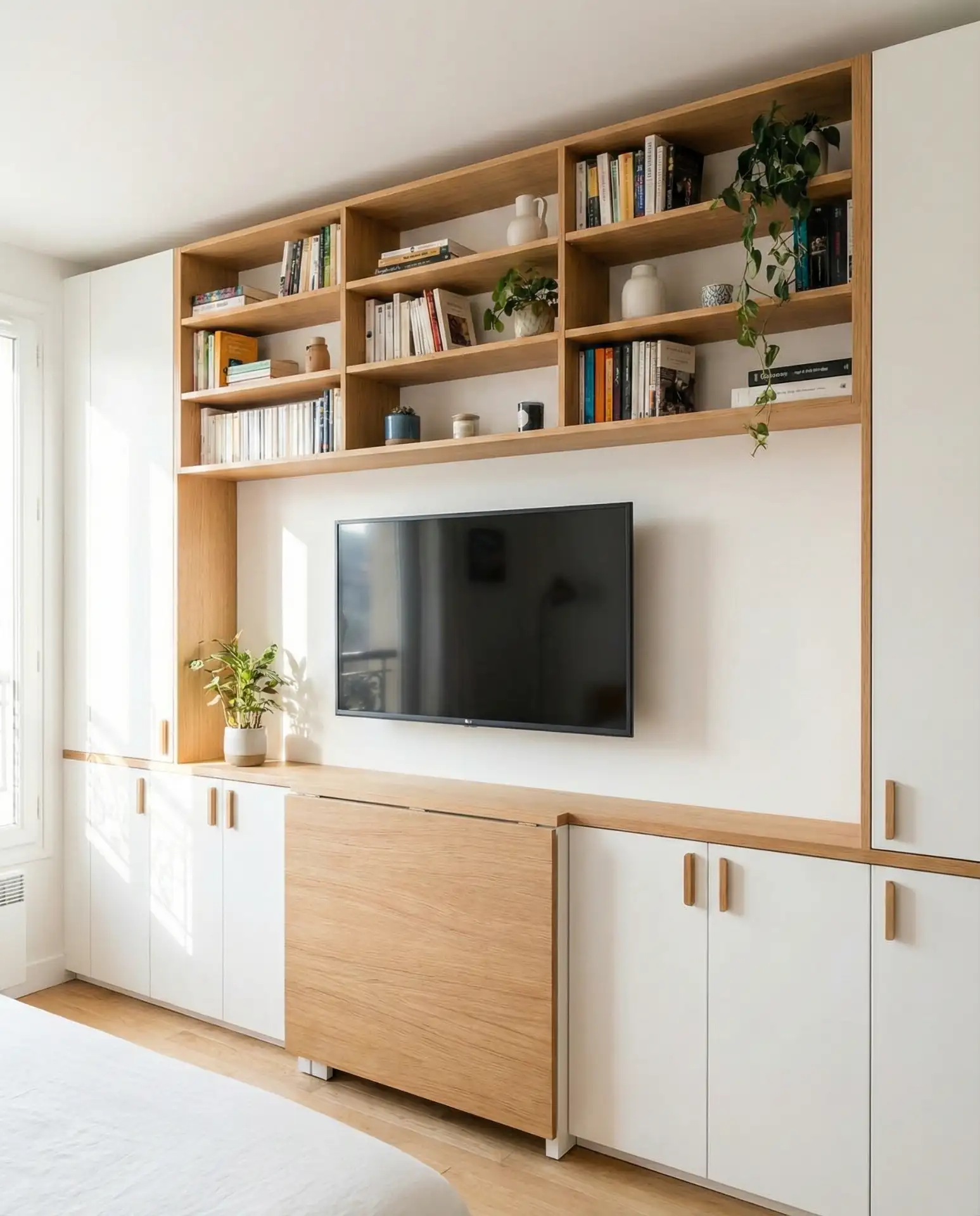 Neo Classic Pilaster TV Wall 1