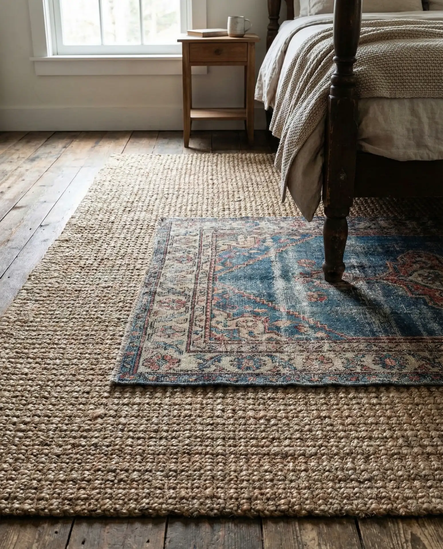 Neutral Jute Rug Layering 2