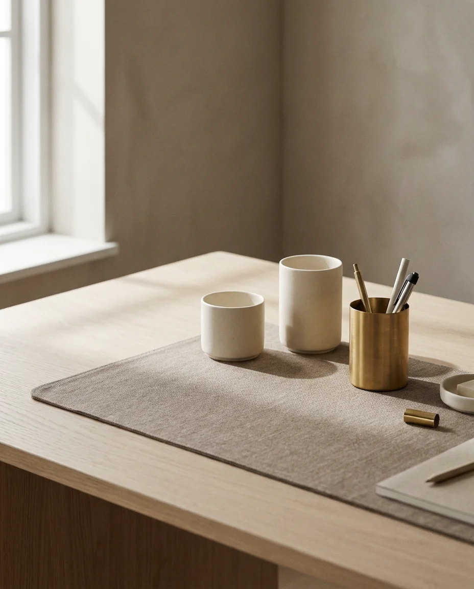 Neutral Tonal Contemporary Home Office 2