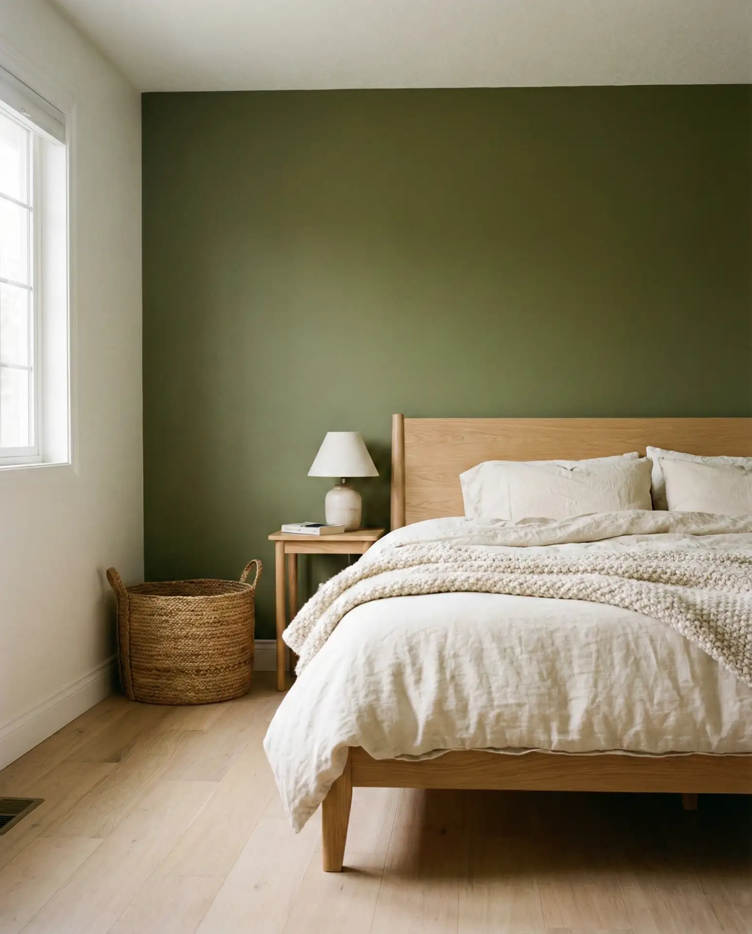 Olive and Cream Guest Bedroom 1