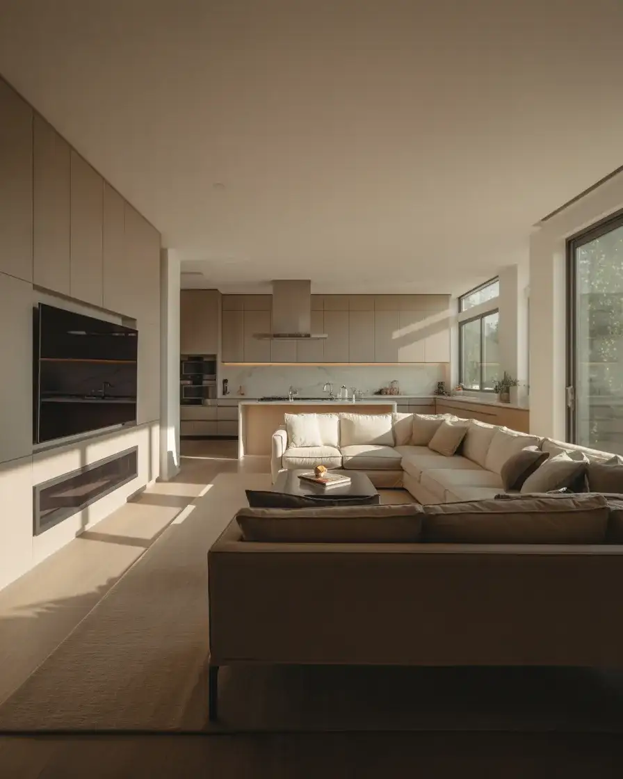 Open-Concept TV Placement Without Dominating the Space 1