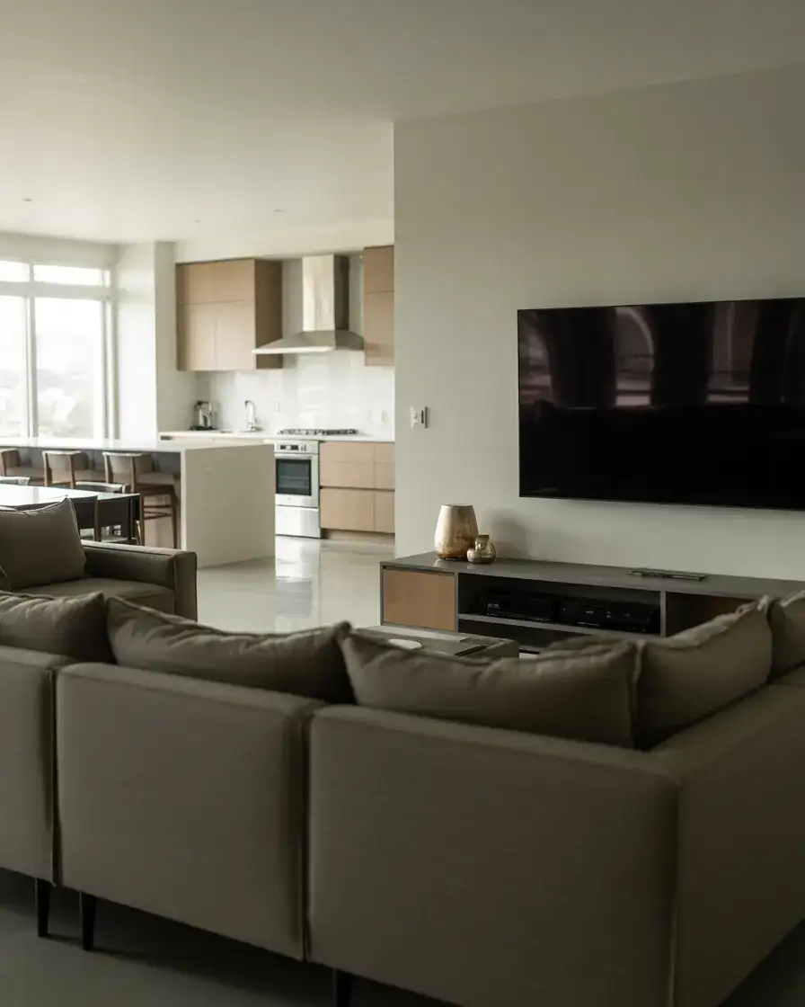 Open-Concept TV Placement Without Dominating the Space 2