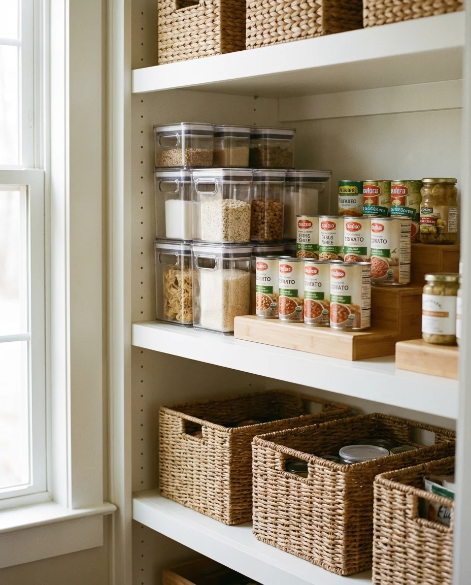 Organization Ideas for Deep Cabinet Shelves 2