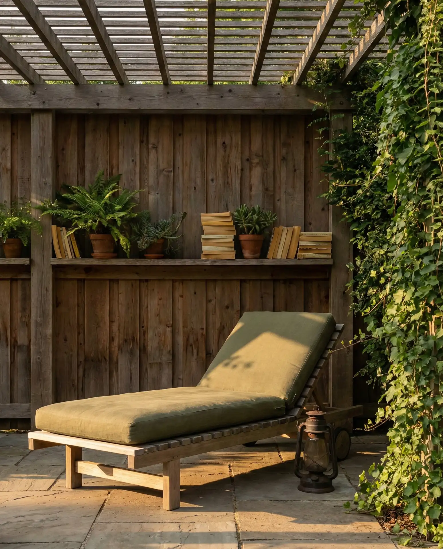 Outdoor Reading Corner with Weatherproof Shelving 2