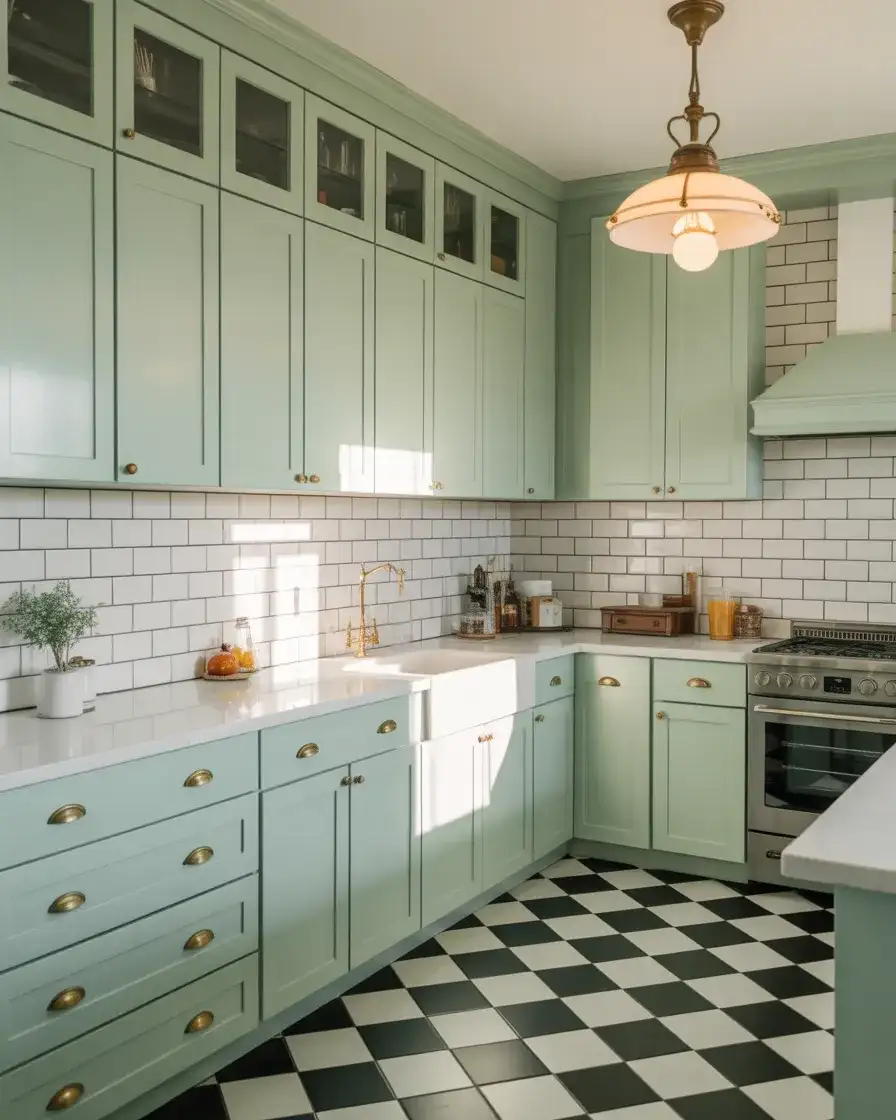 Pale Mint Green for Retro Charm 1