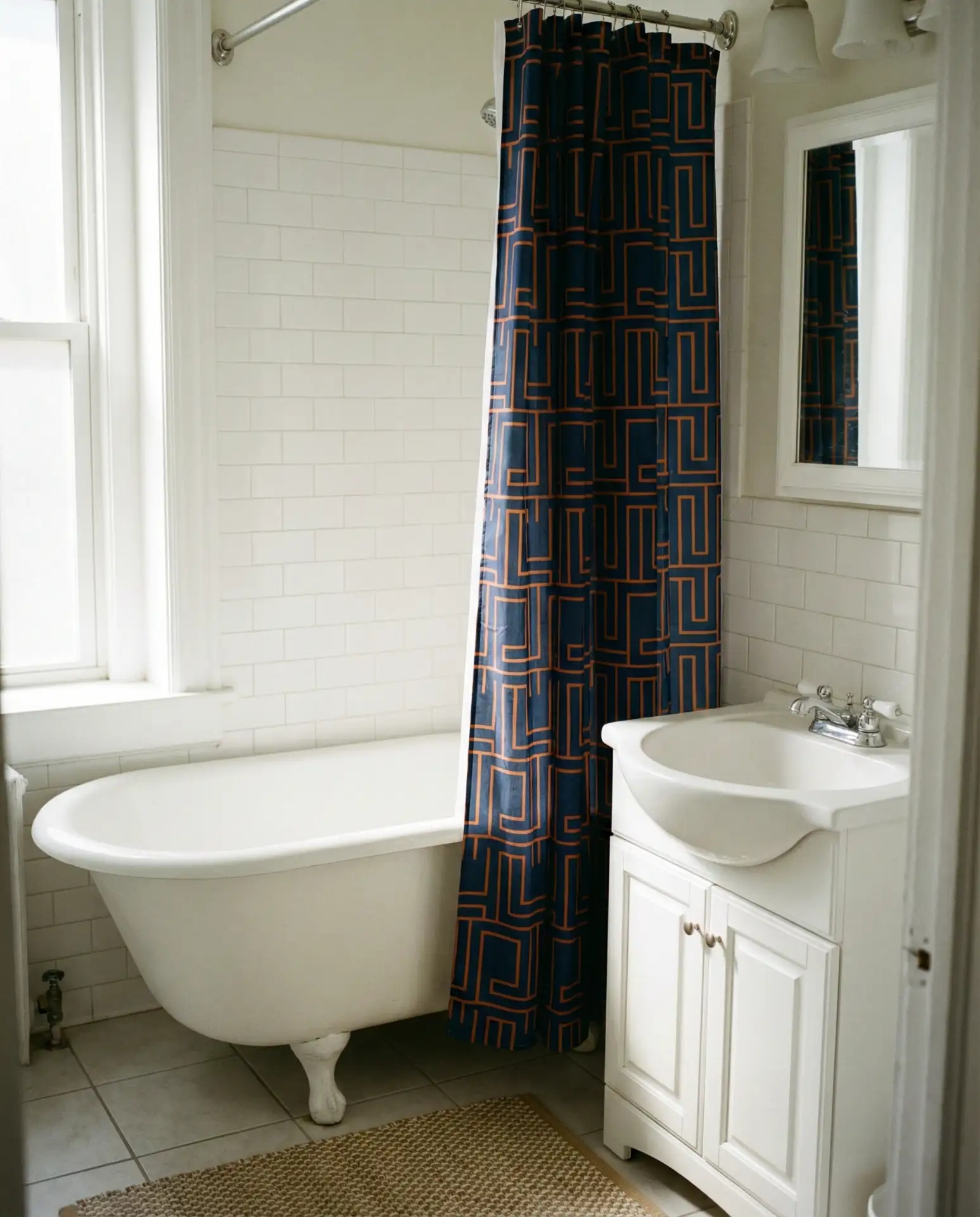 Patterned Shower Curtain as Art 2