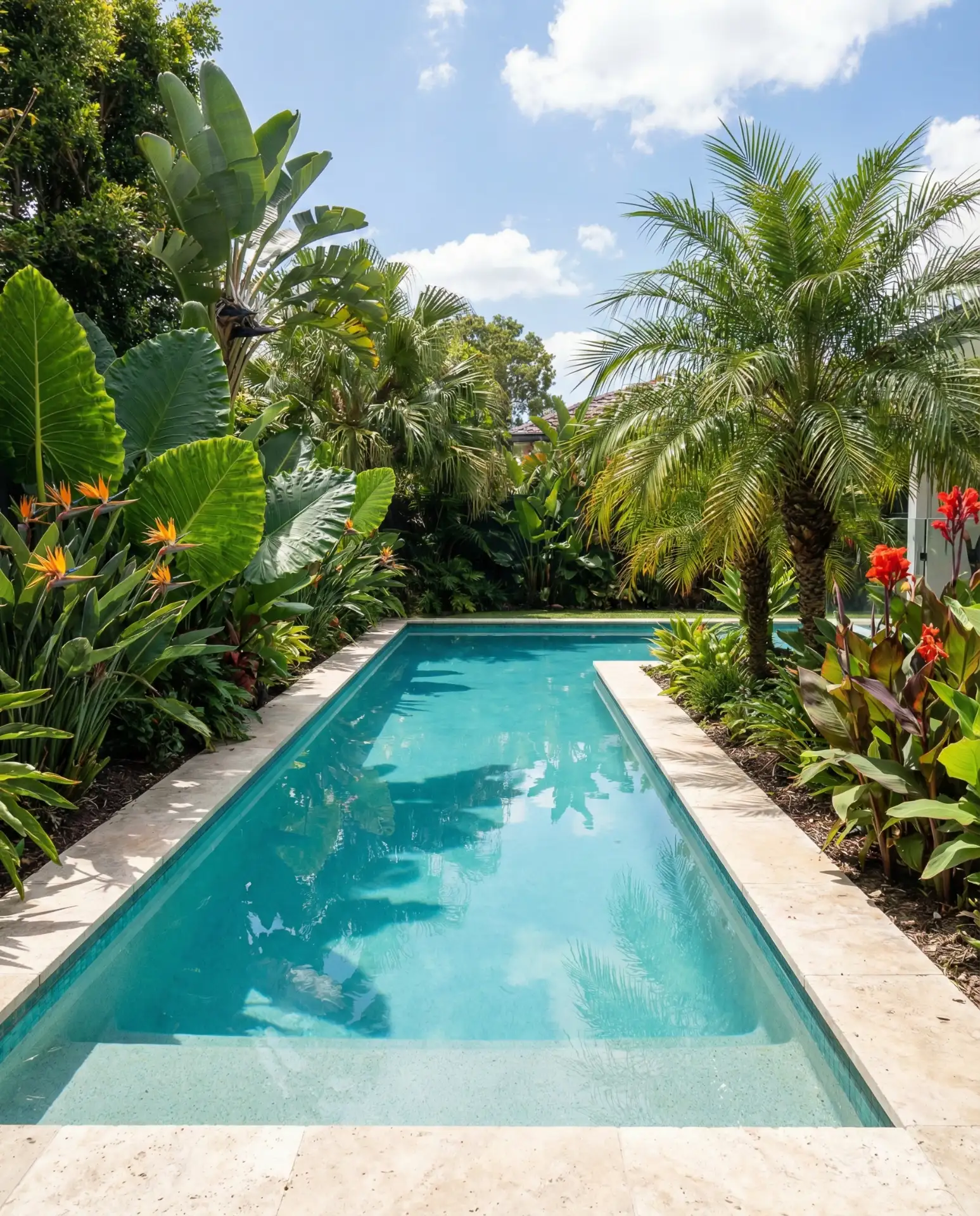 Pool Landscaping with Tropical Plantings 2