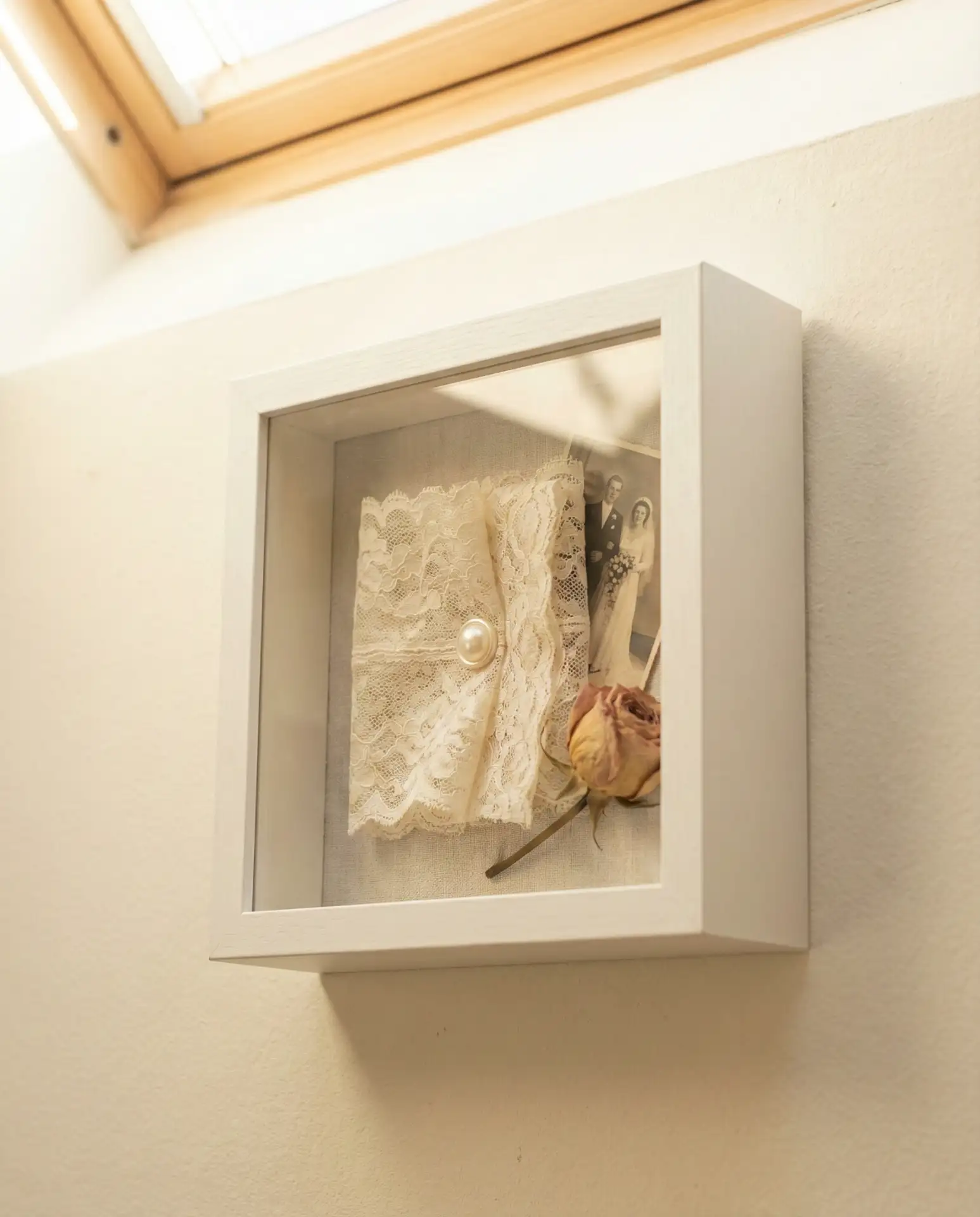 Preserved Wedding Dress Shadow Box 1