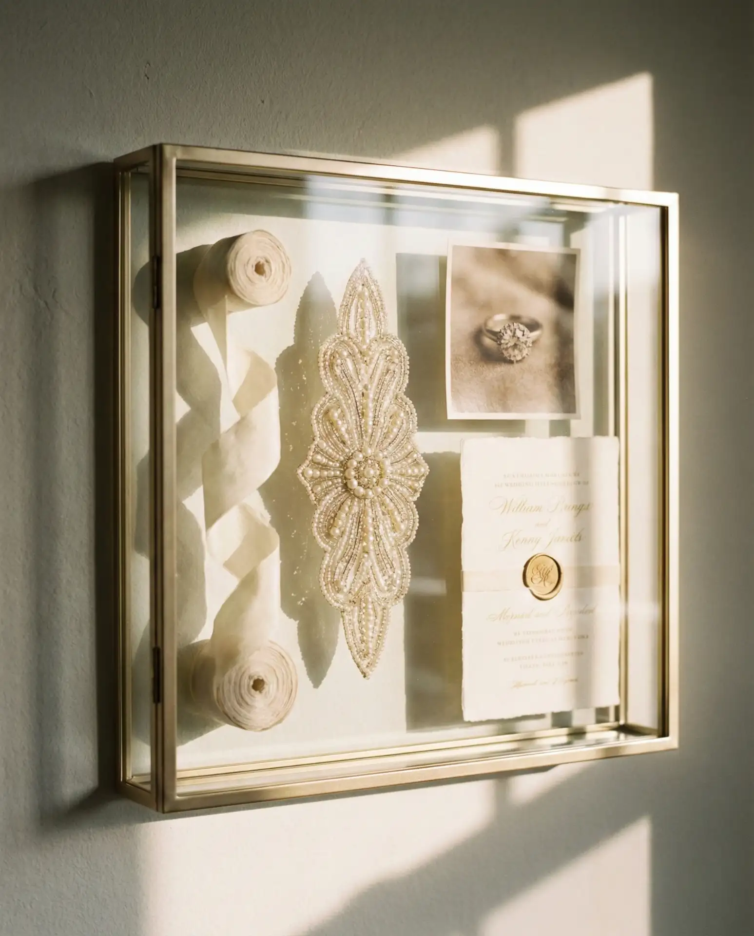 Preserved Wedding Dress Shadow Box 2