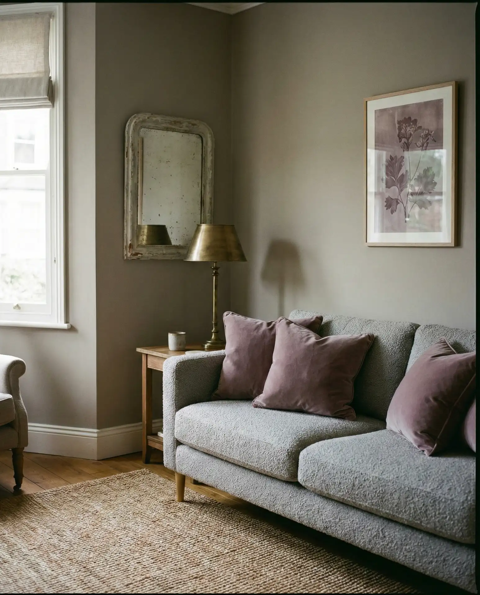 Purple and Grey Living Room 2