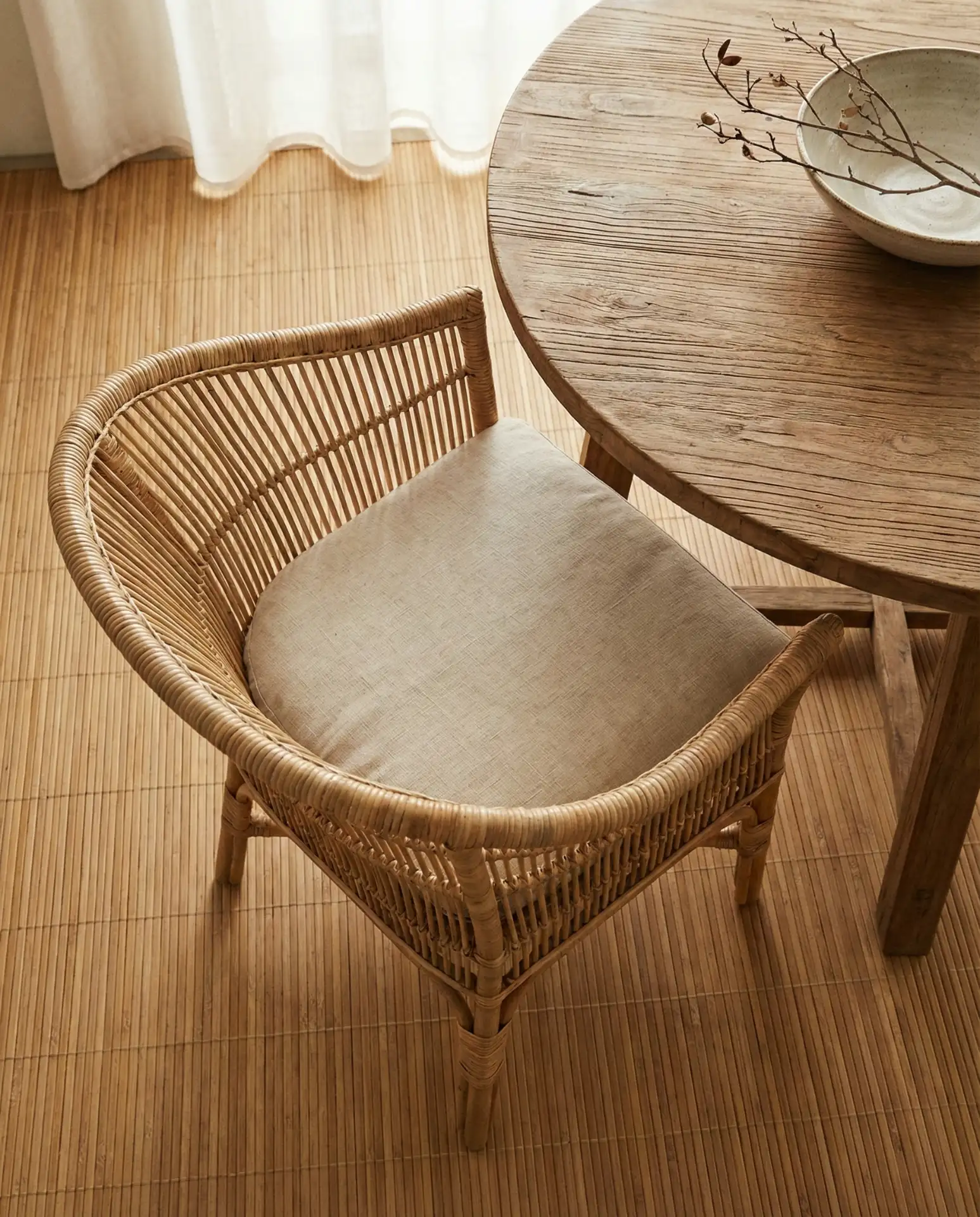 Rattan Dining Chairs for a Breezy Natural Feel 1