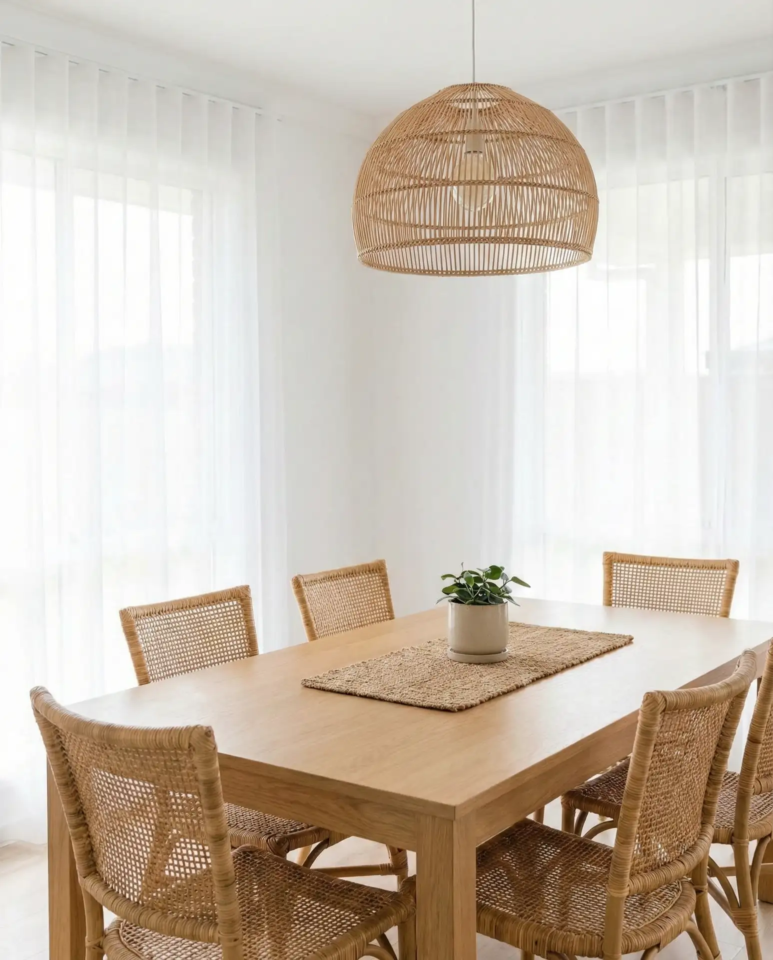 Rattan Dining Chairs for a Breezy Natural Feel 2