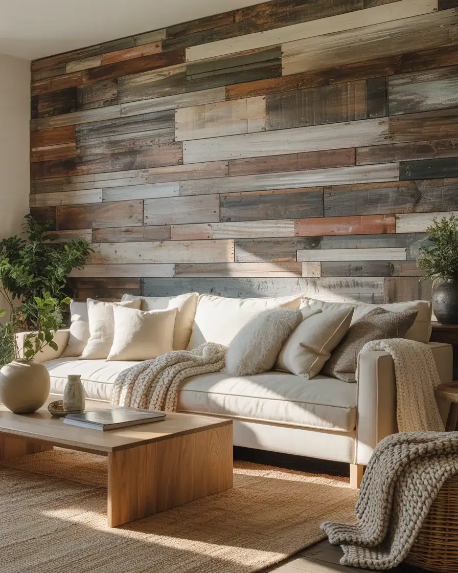Reclaimed Wood Accent Wall 1