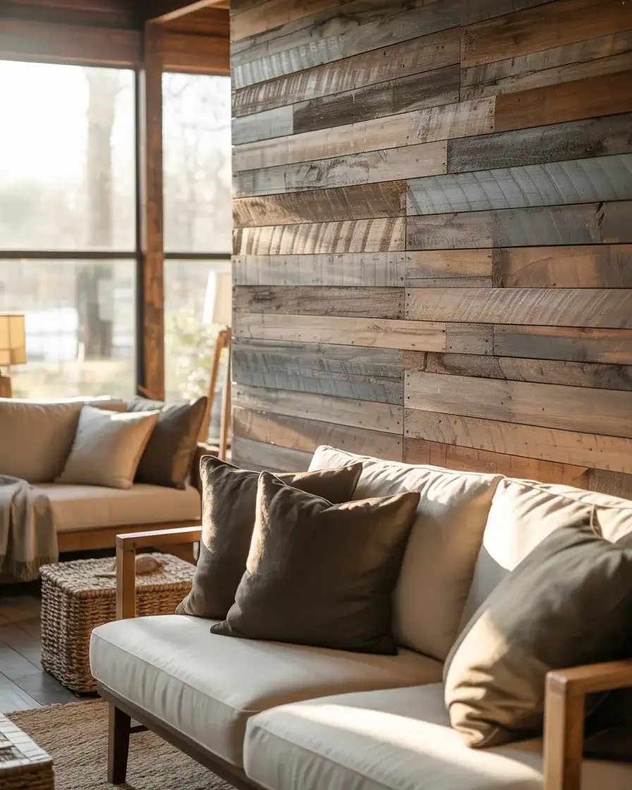 Reclaimed Wood Accent Wall 2