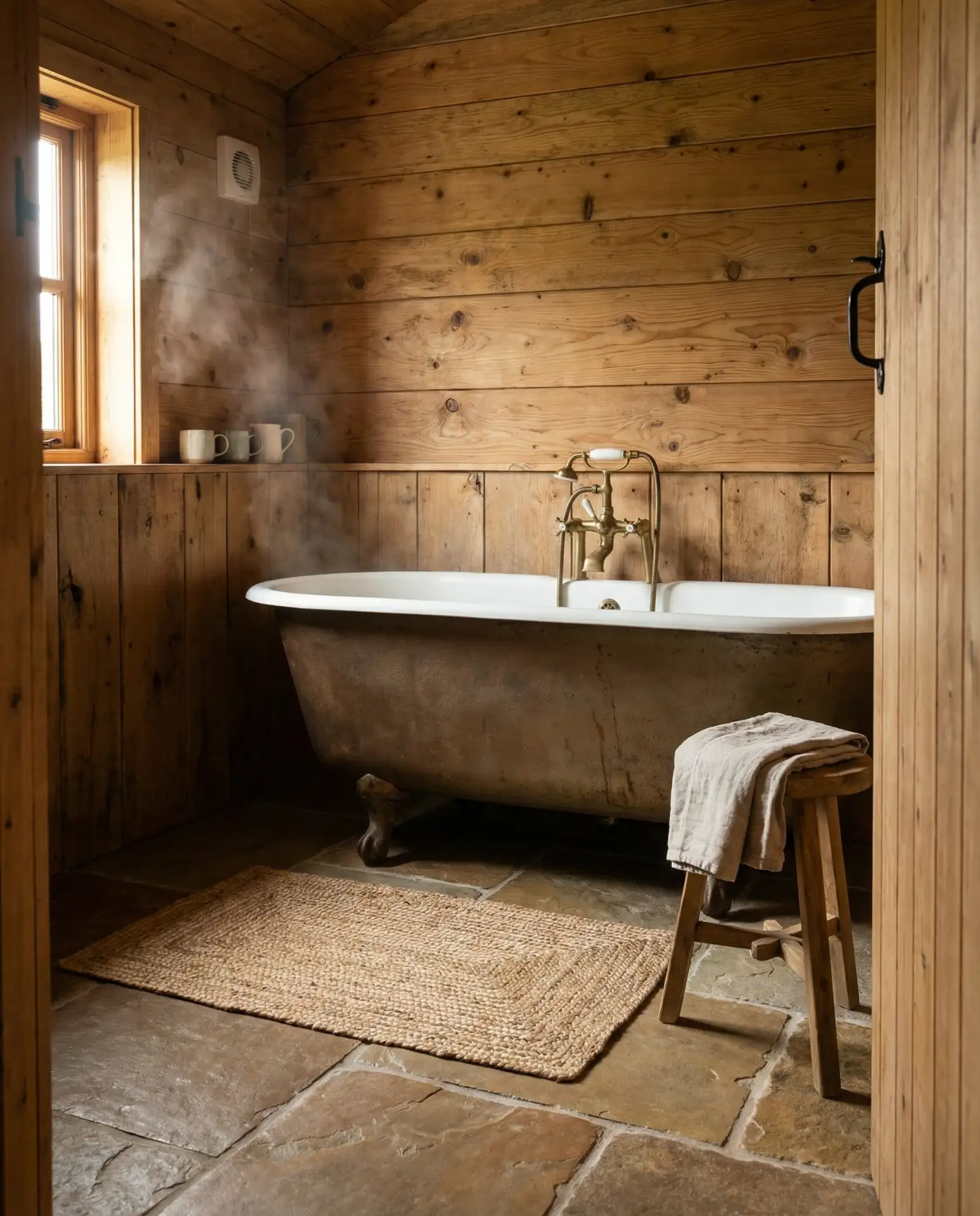 Rustic Bath Tubs with Natural Materials 1
