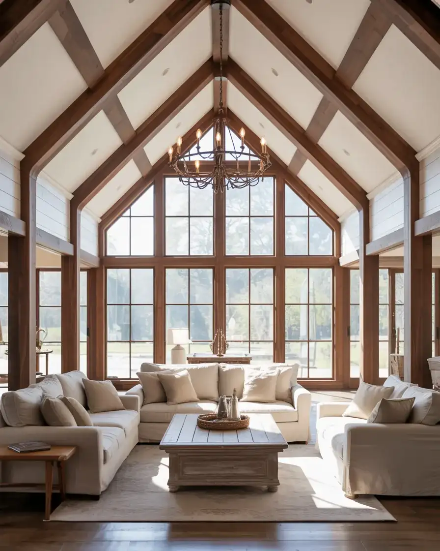 Rustic Beams and Vaulted Ceilings for Architectural Drama 1