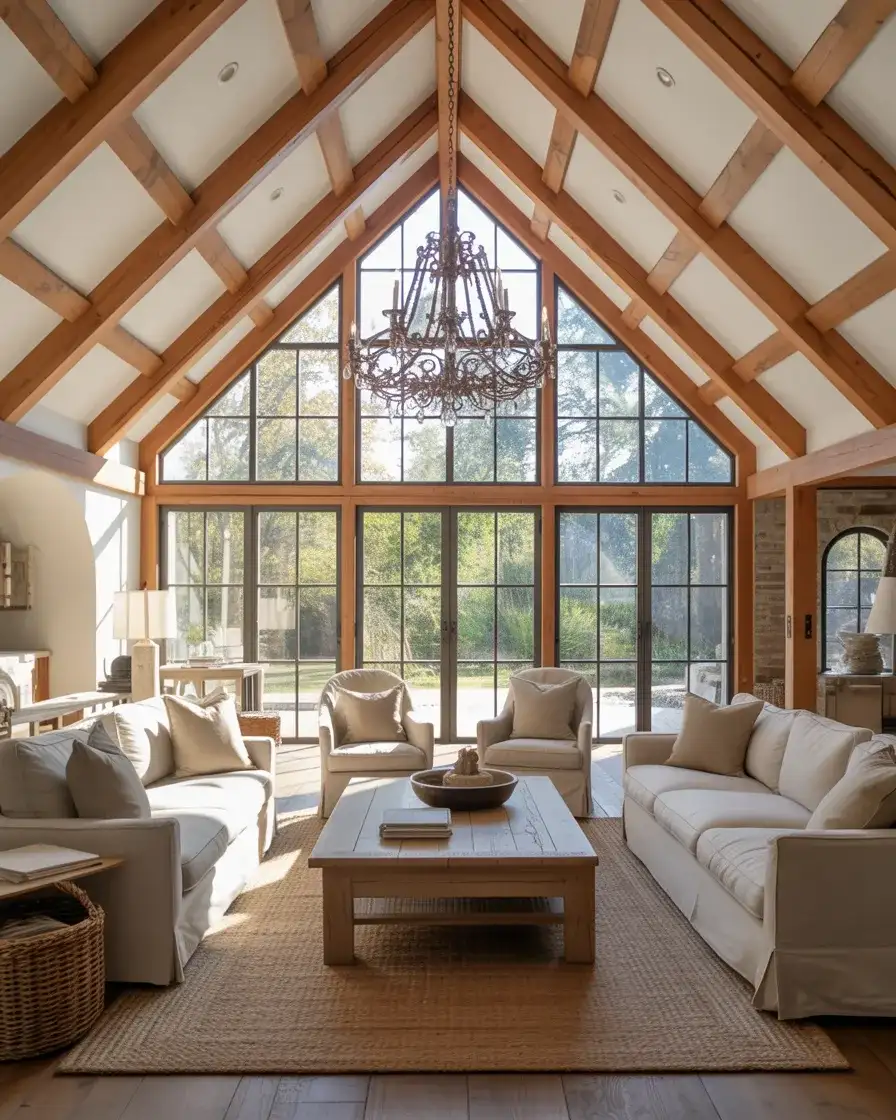 Rustic Beams and Vaulted Ceilings for Architectural Drama 2