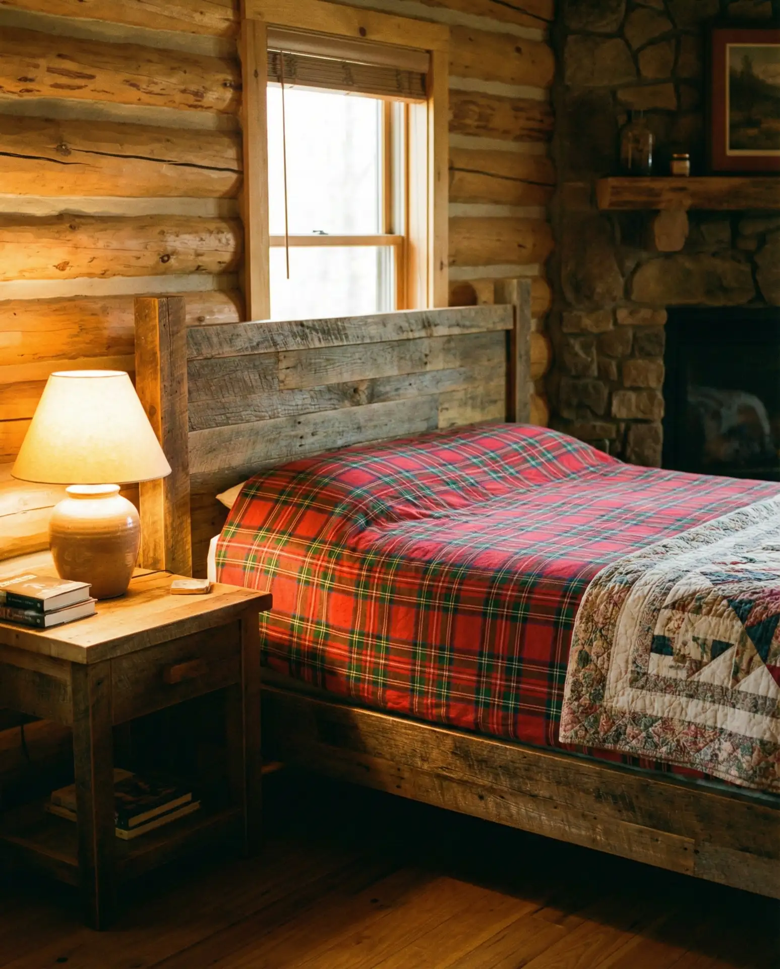 Rustic Full Bed Frame 2