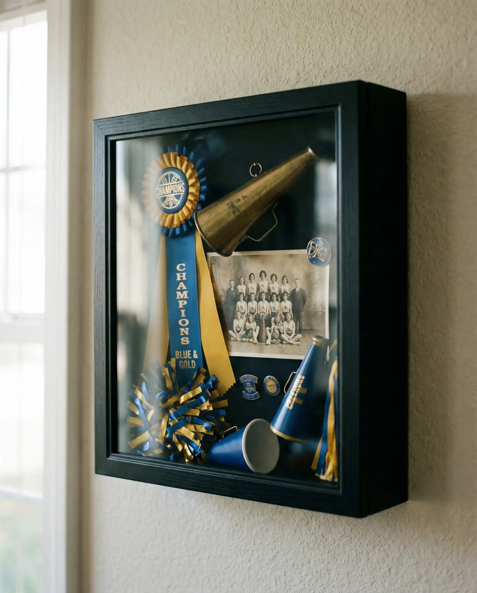 School Spirit Cheer Memorabilia Display 1