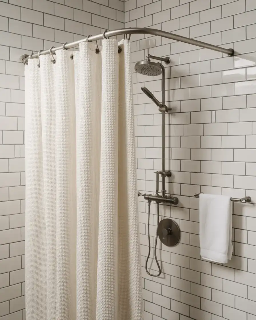 Shower Curtain Walk-In Solutions 1