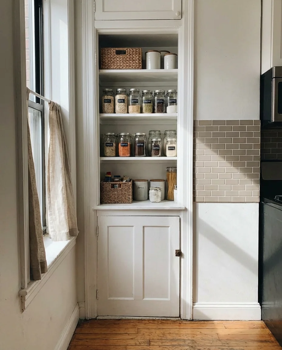 Small Freestanding Pantry for Apartment Kitchens 1