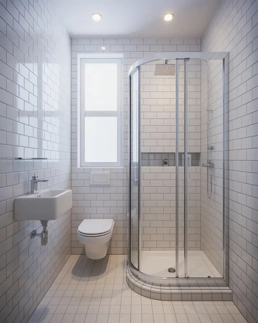 Small Full Bathroom Shower Layouts 1