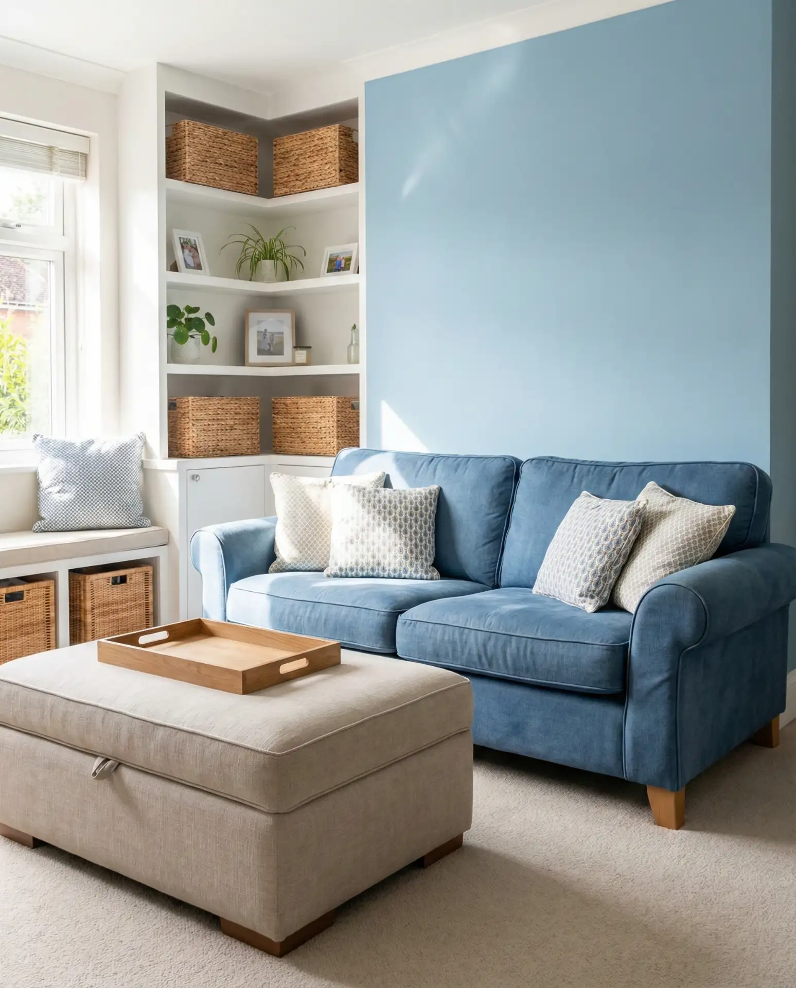 Soft Blue Kids and Family Living Room 1