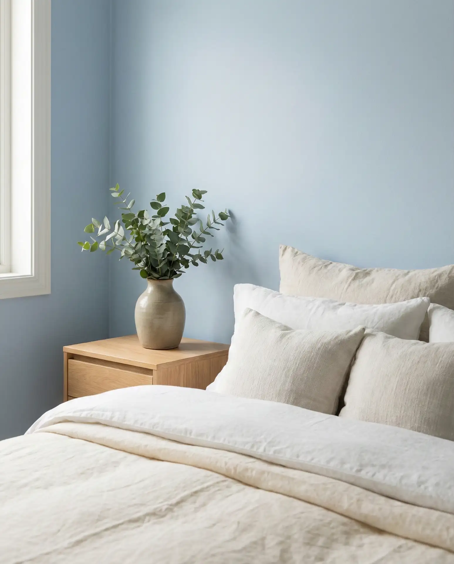 Soft Blue and Natural Linen 1