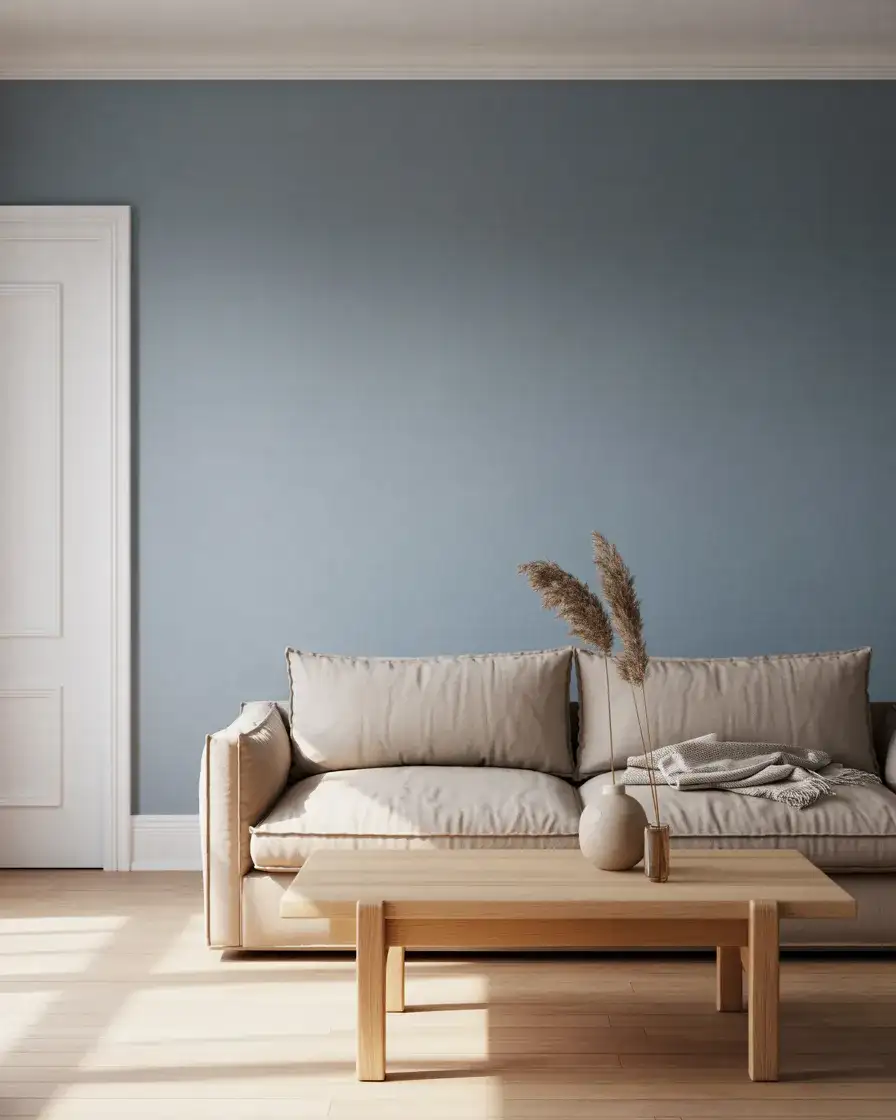 Soft Grey-Blue for a Calming Effect 1