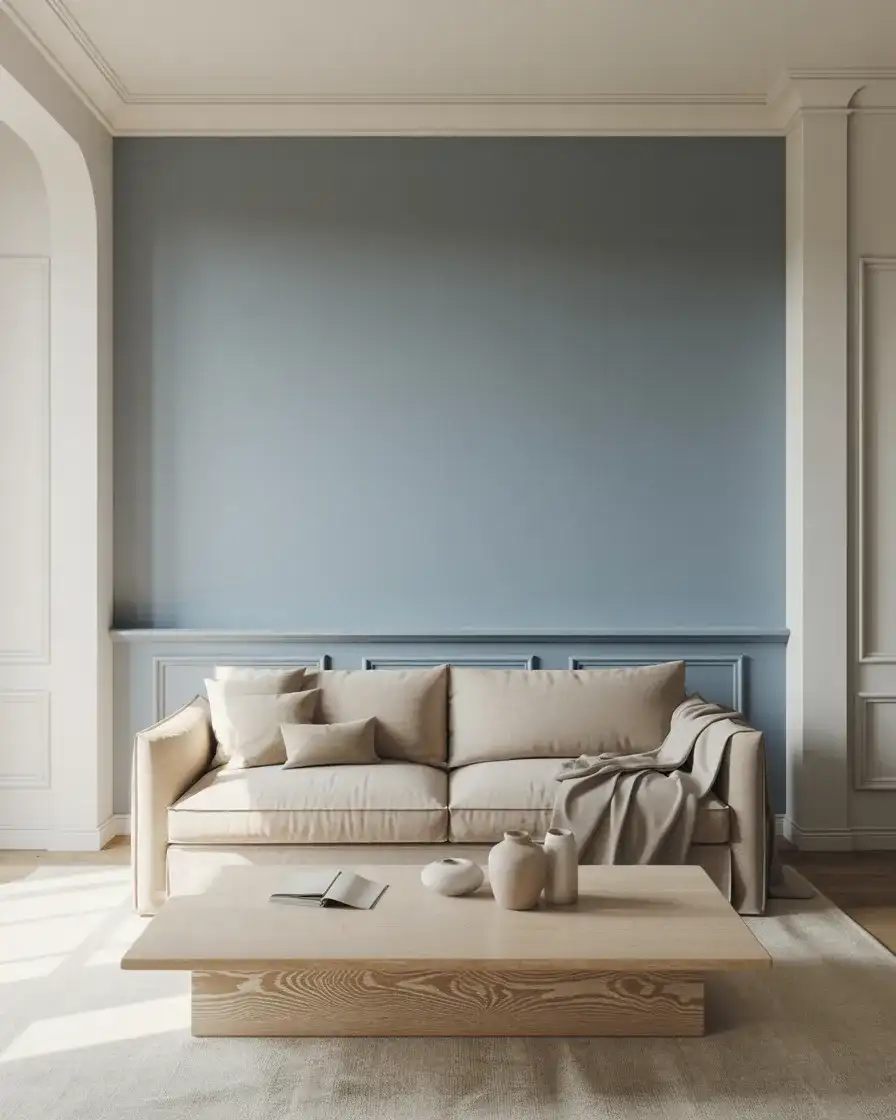 Soft Grey-Blue for a Calming Effect 2