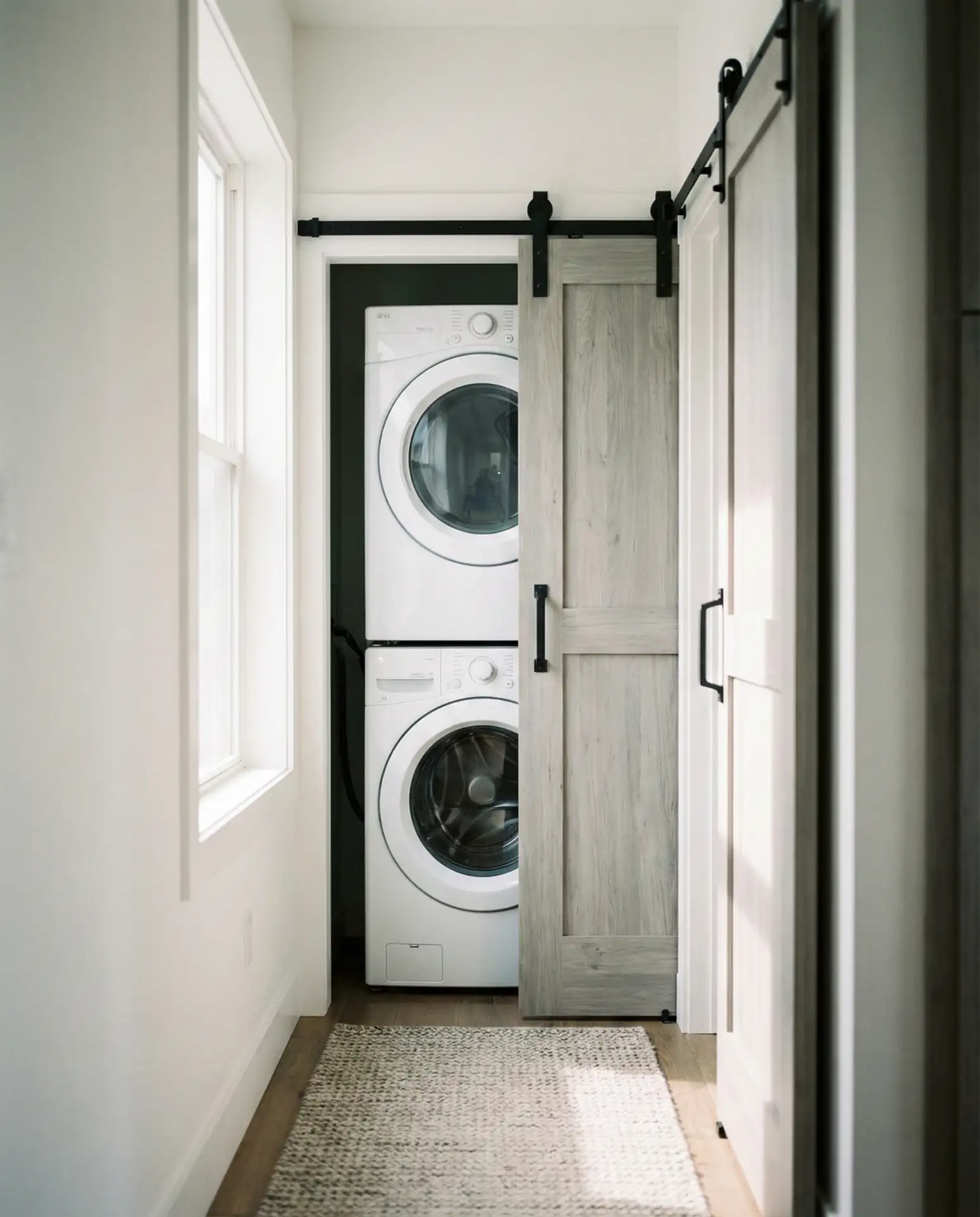 Space-Saving Sliding Barn Door Entry 1