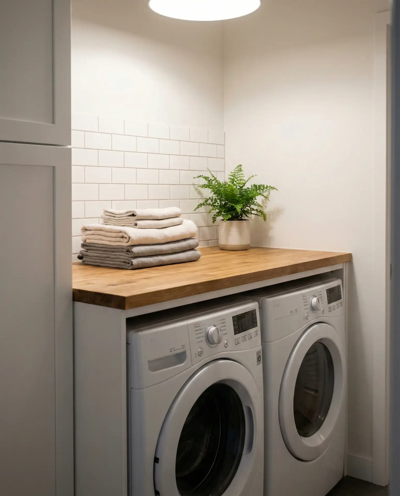 Stackable Washer and Dryer with Countertop 1