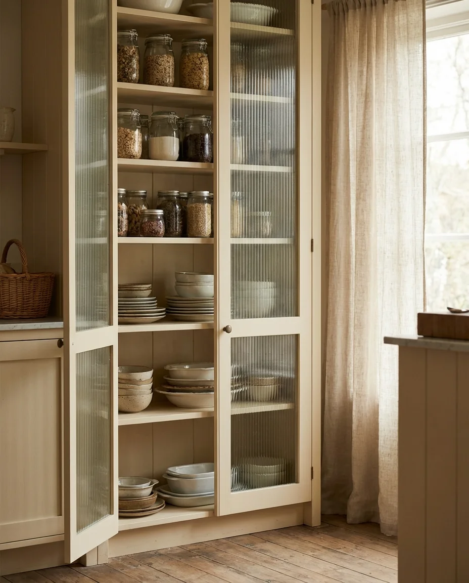 Tall Pantry Cabinet With Glass Doors 1