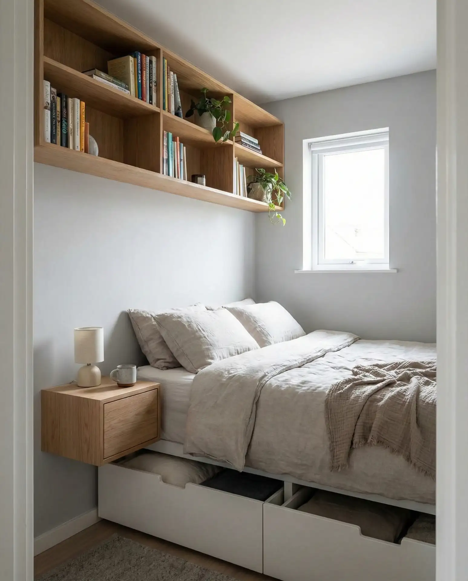 Tiny Bedroom with Smart Storage 1