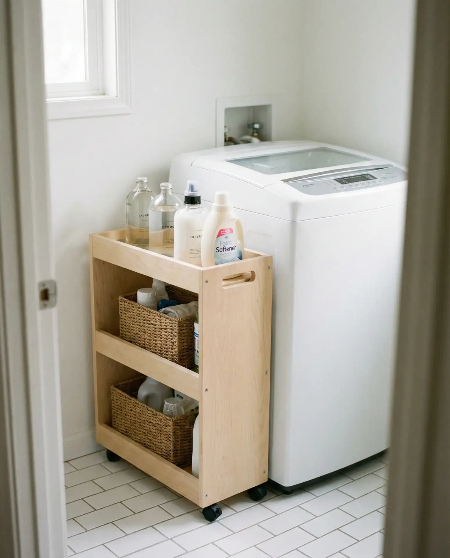 Top Loader with Rolling Cart Storage 2