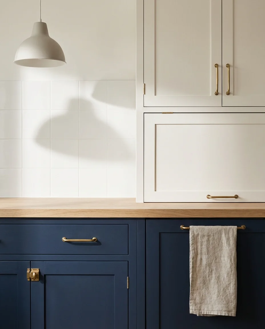 Two-Tone Cabinet Color Ideas That Elevate the Whole Space 2