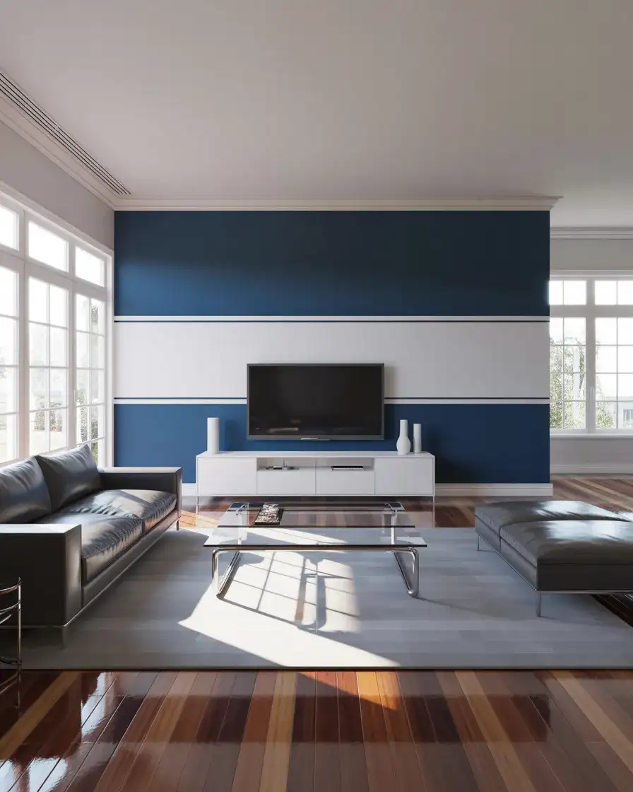 Two-Tone Wall with Horizontal Split 1