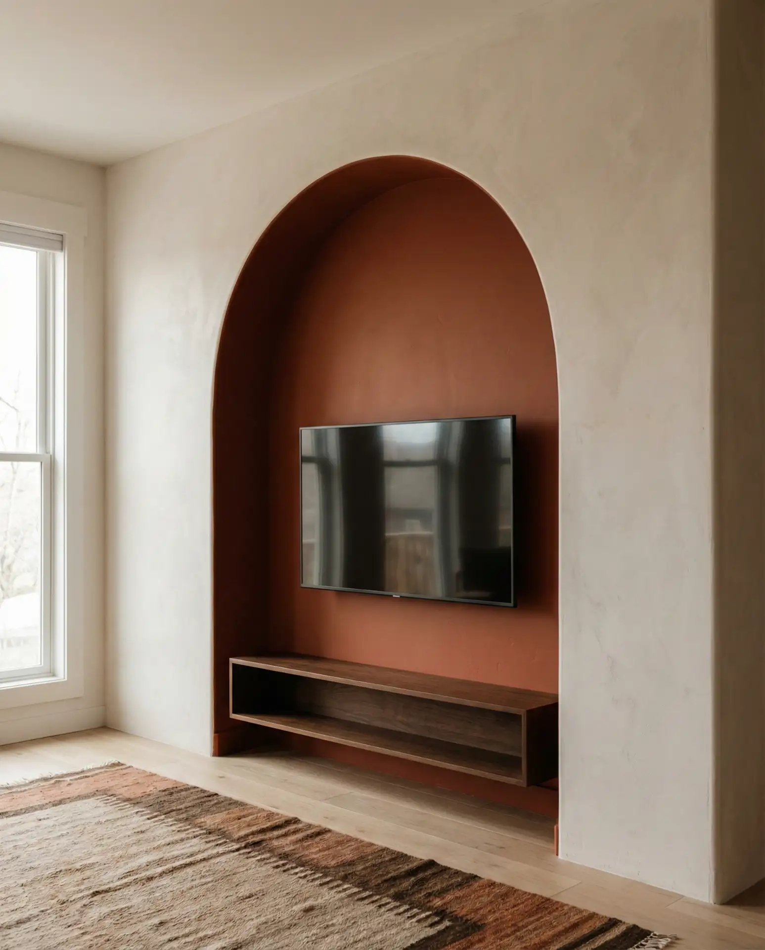 Unique Arched TV Wall Niche 1
