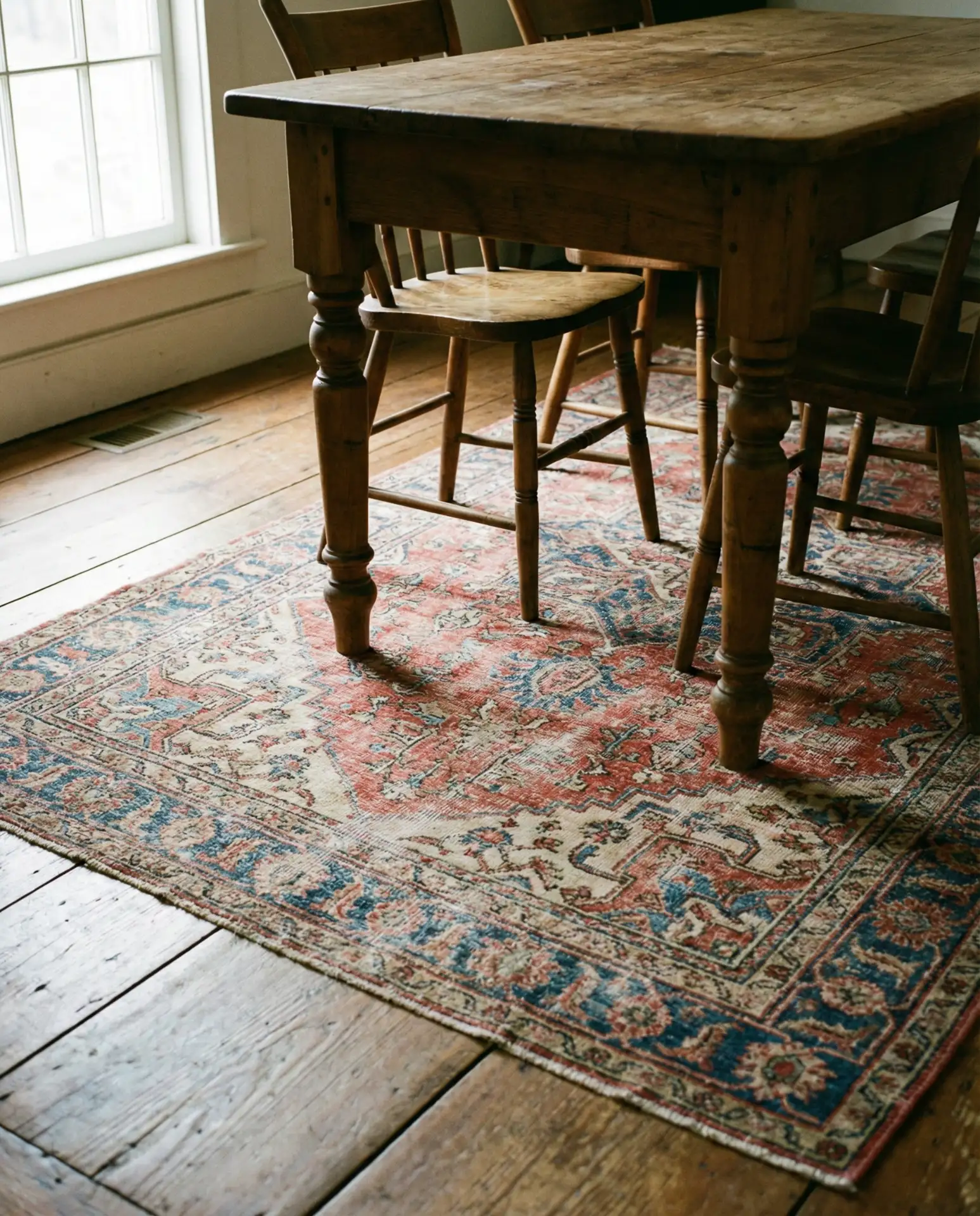 Vintage Rug or Runner for Warmth Underfoot 2
