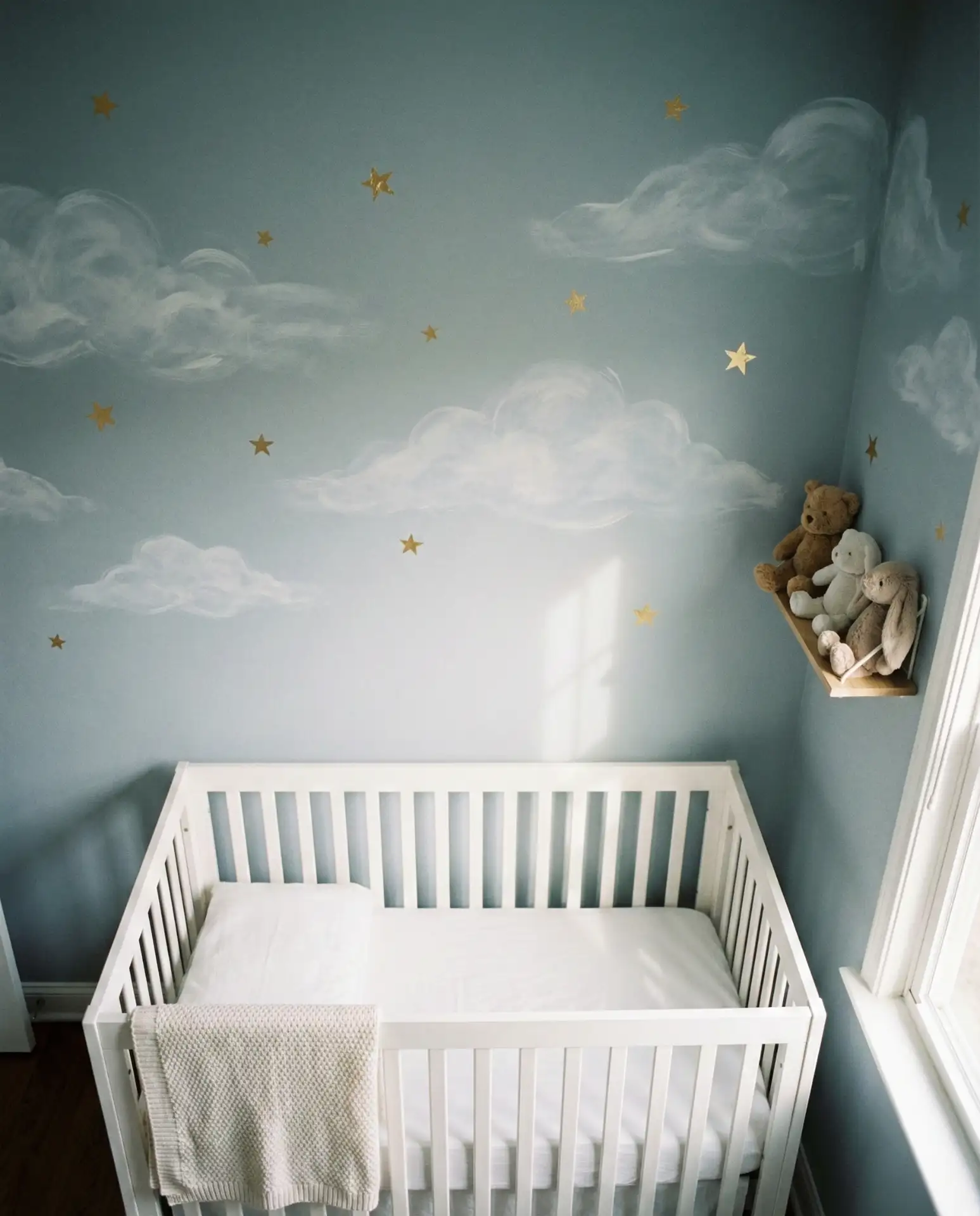 Whimsical Cloud and Star Ceiling 1