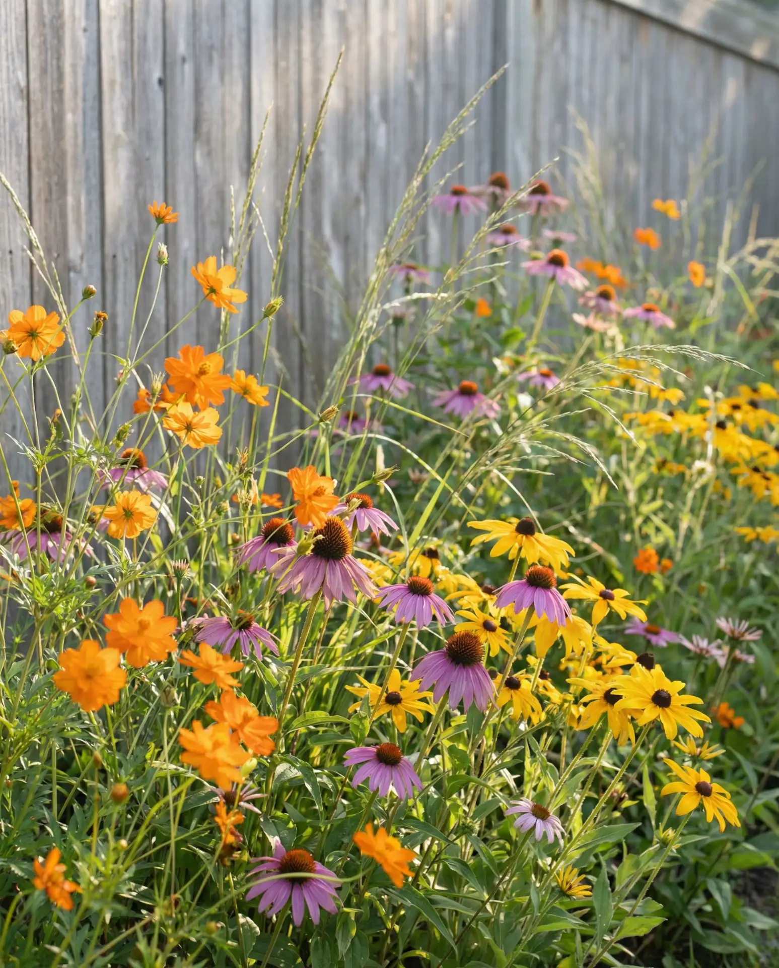 Wildflower Meadow Strip Along the Fence 2