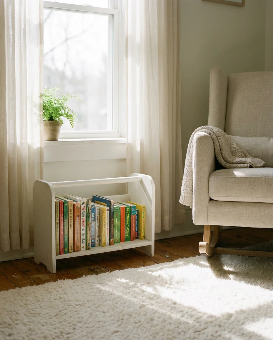 Baby Room Bookshelf at Floor Level 1